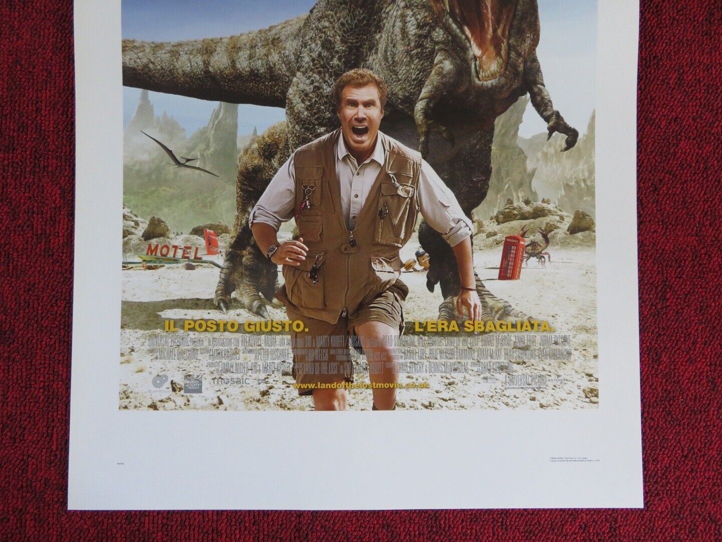 LAND OF THE LOST ITALIAN LOCANDINA (27.5"x13") POSTER WILL FERRELL 2009 Movie posters