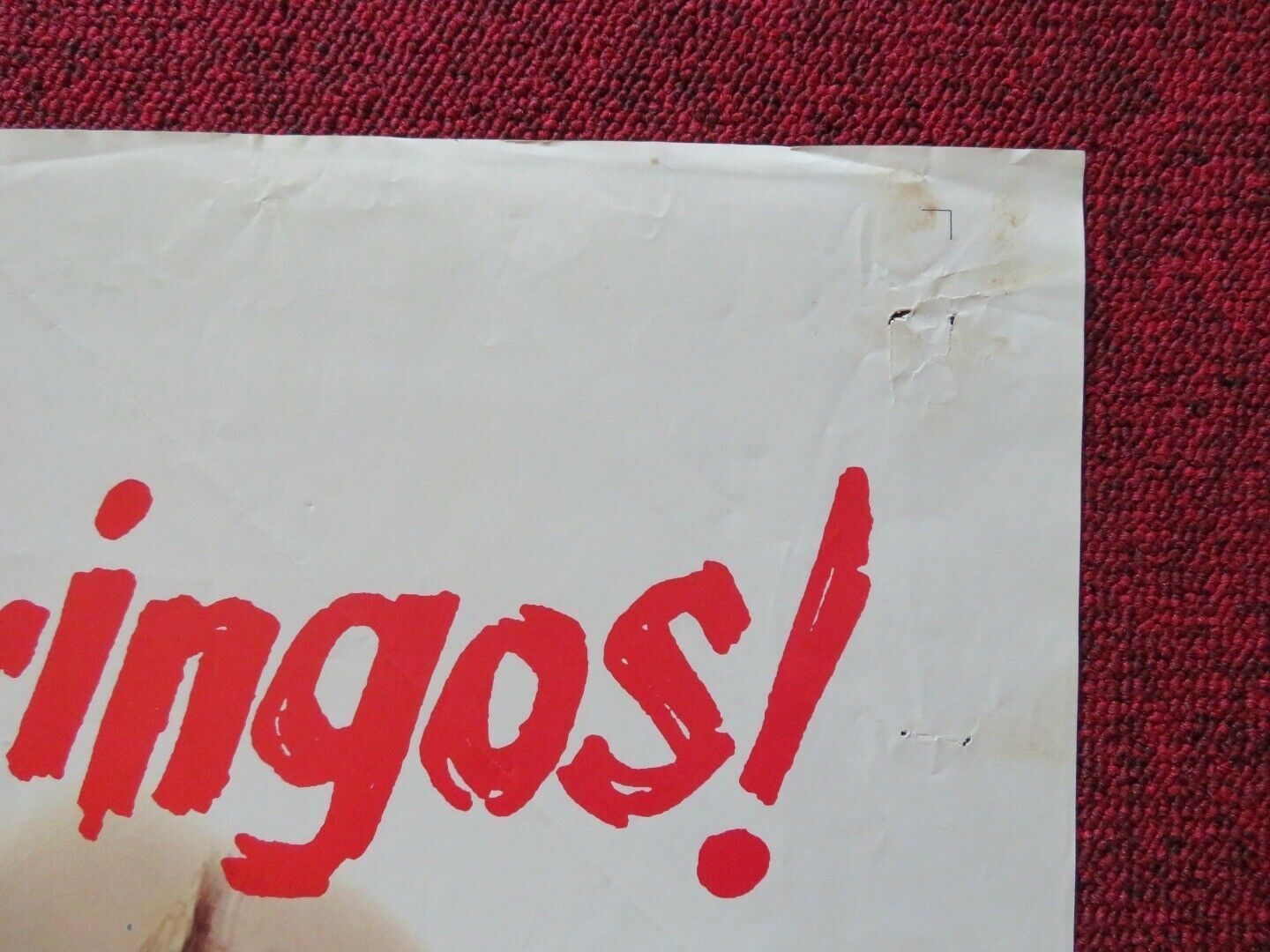 LAND RAIDERS FOLDED US ONE SHEET POSTER TELLY SAVALAS GEORGE MAHARIS 1969 Movie posters