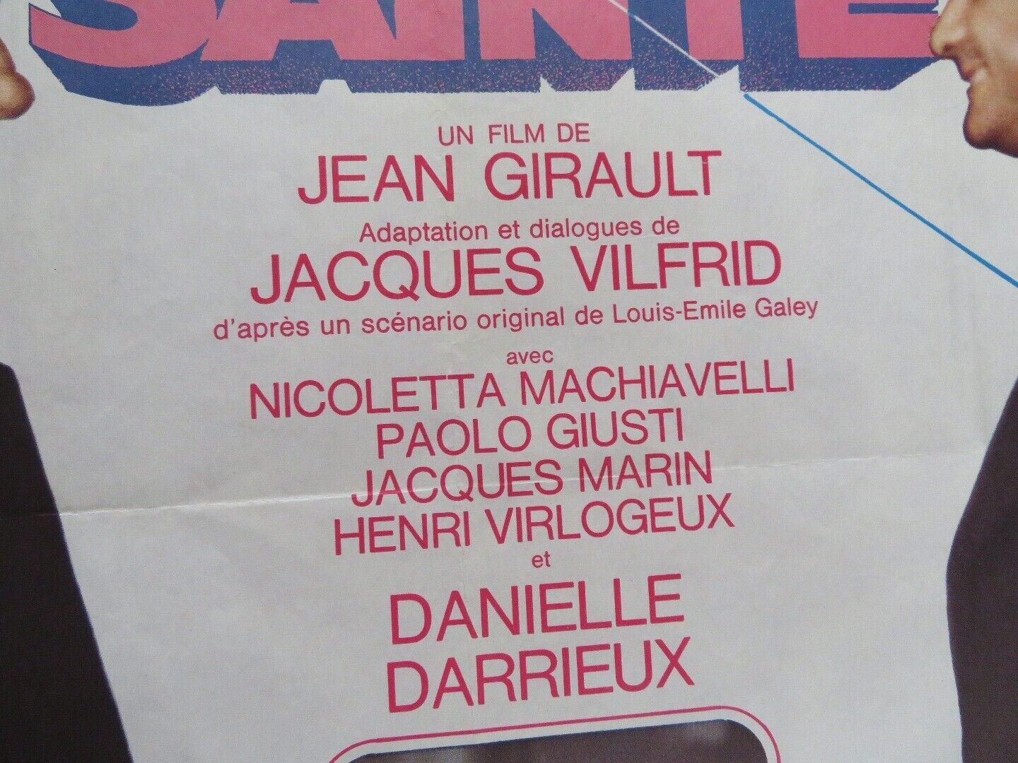 L'ANNEE SAINTE/ Holy Year FRENCH (23.5"X 29.5") ROLLED POSTER JEAN GABIN 1976 Movie posters