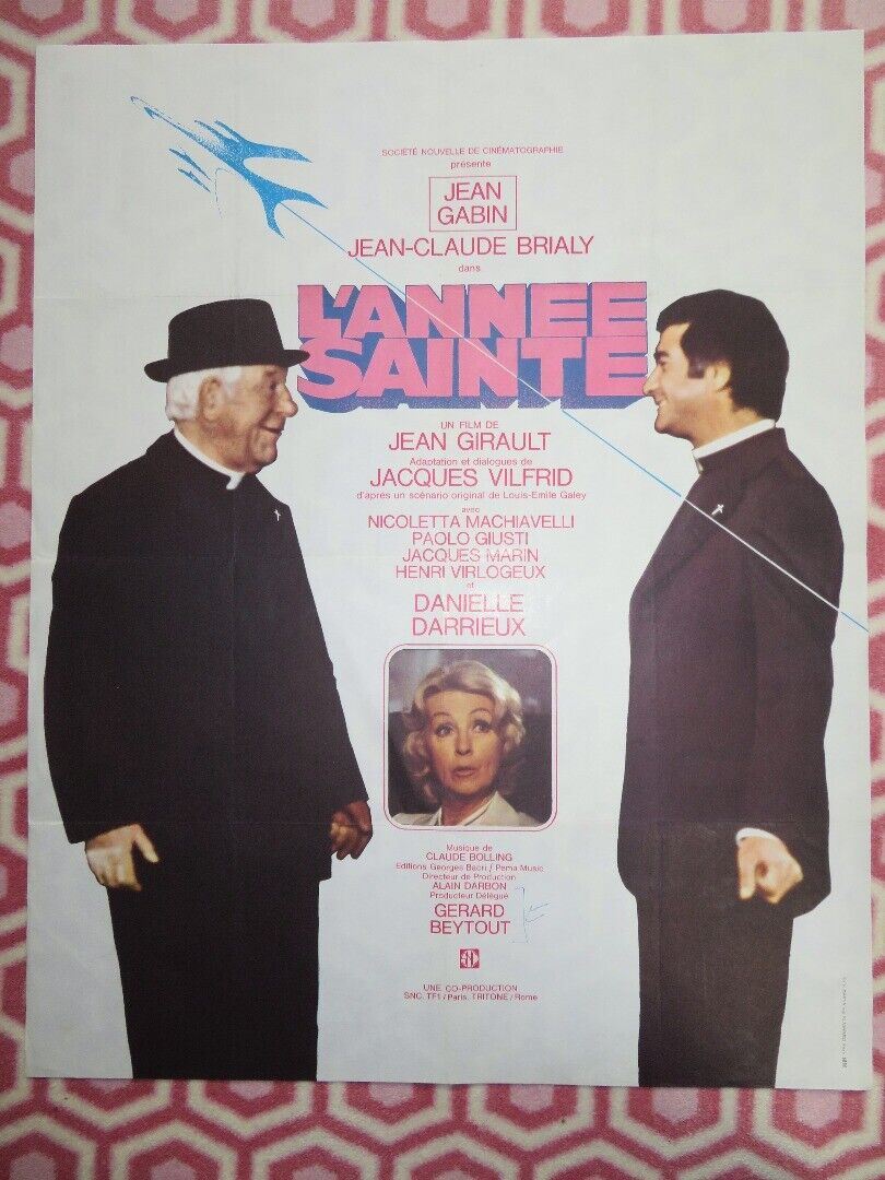 L'ANNEE SAINTE/ Holy Year FRENCH (23.5"X 29.5") ROLLED POSTER JEAN GABIN 1976 Movie posters