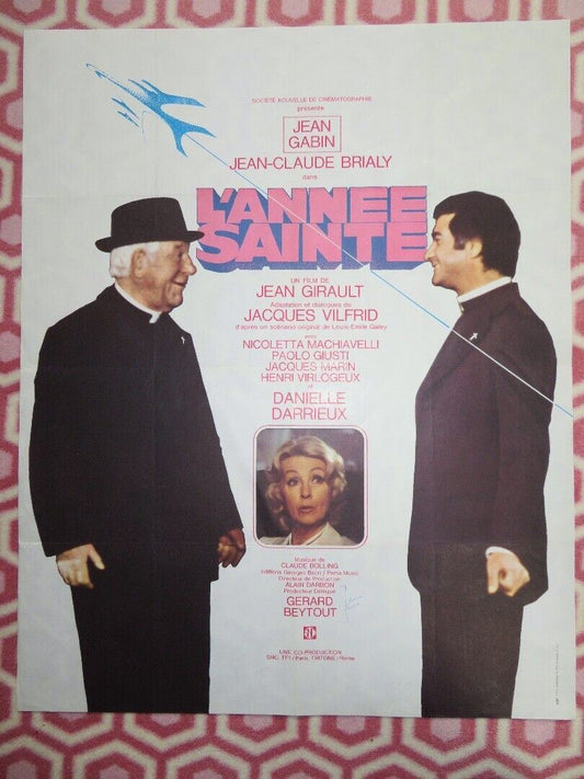 L'ANNEE SAINTE/ Holy Year FRENCH (23.5"X 29.5") ROLLED POSTER JEAN GABIN 1976 Movie posters