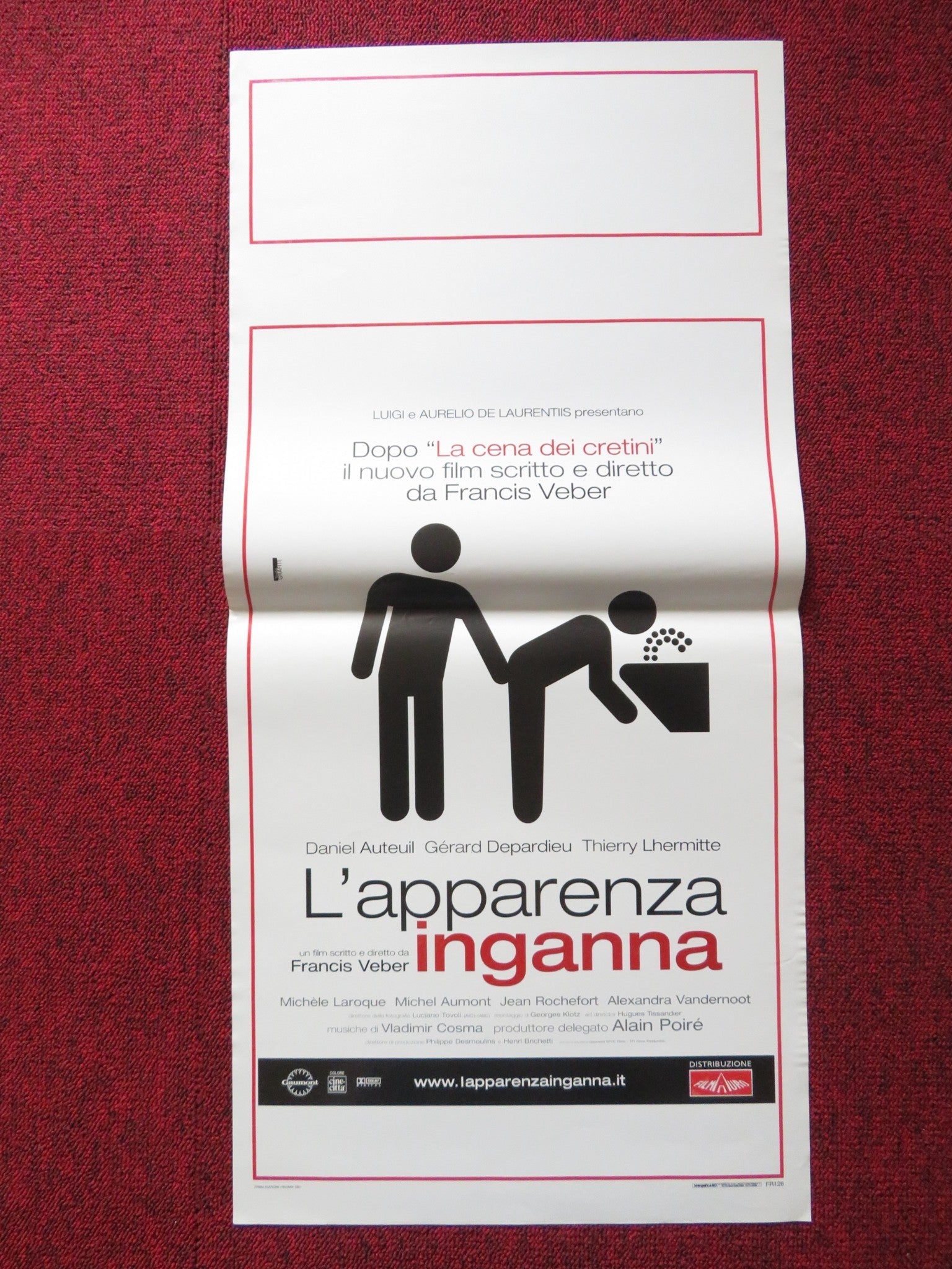 L'APPARENZA INGANNA ITALIAN LOCANDINA POSTER DANIEL AUTEUIL G. DEPARDIEU 2001 Rendezvous Cinema Movie posters