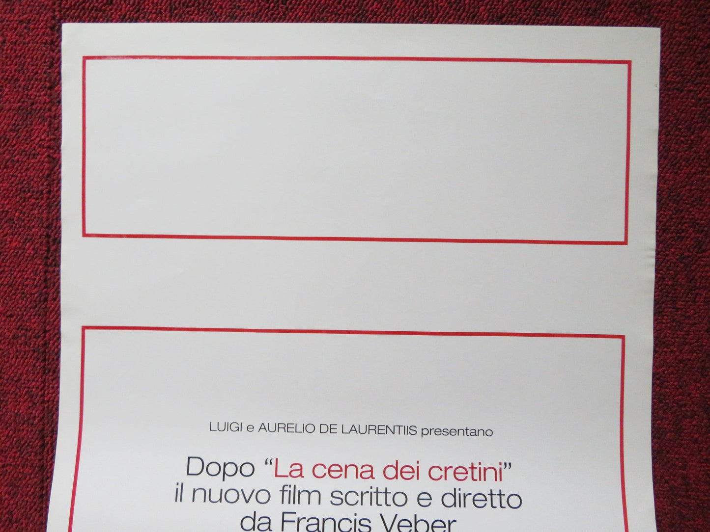 L'APPARENZA INGANNA ITALIAN LOCANDINA POSTER DANIEL AUTEUIL G. DEPARDIEU 2001 Rendezvous Cinema Movie posters