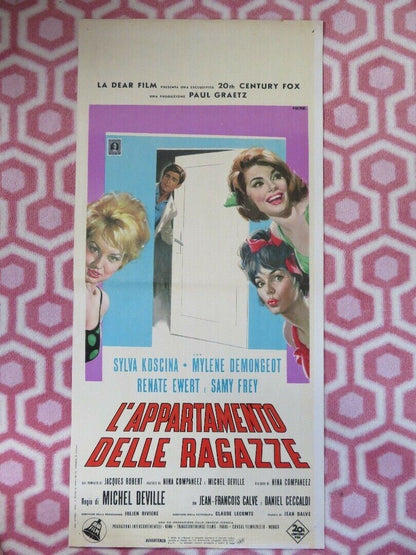 L'APPARTAMENTO DELLE RAGAZZE ITALIAN LOCANDINA (27.5"x 13") POSTER SYLVA KOSCINA Movie posters