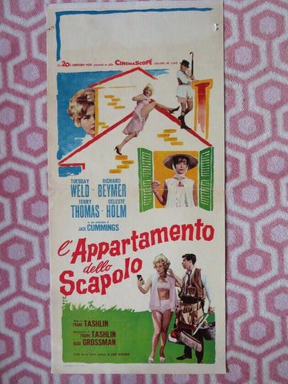 L'APPARTAMENTO DELLO SCAPOLO ITALIAN LOCANDINA (27.5"x13") POSTER T WELD '61 Movie posters