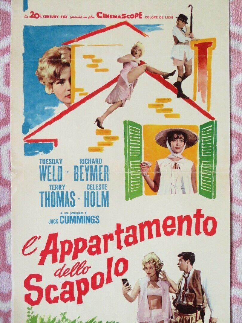 L'APPARTAMENTO DELLO SCAPOLO ITALIAN LOCANDINA (27.5"x13") POSTER T WELD '61 Movie posters