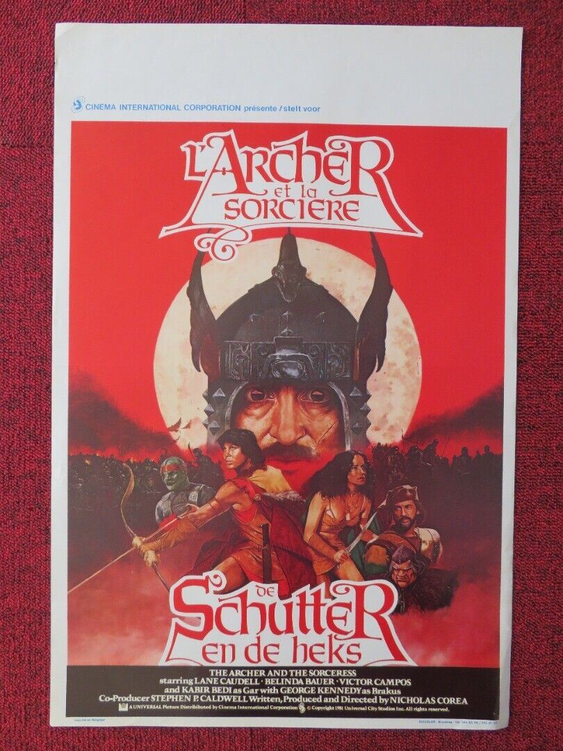 L'ARCHER ET LA SORCIERE BELGIUM (21.5"x14.5") POSTER BELINDA BAUER 1981 Movie posters
