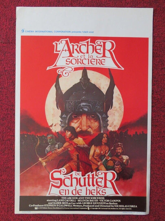 L'ARCHER ET LA SORCIERE BELGIUM (21.5"x14.5") POSTER BELINDA BAUER 1981 Movie posters
