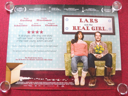 LARS AND THE REAL GIRL UK QUAD (30"x 40") ROLLED POSTER RYAN GOSLING 2007 Rendezvous Cinema Movie posters