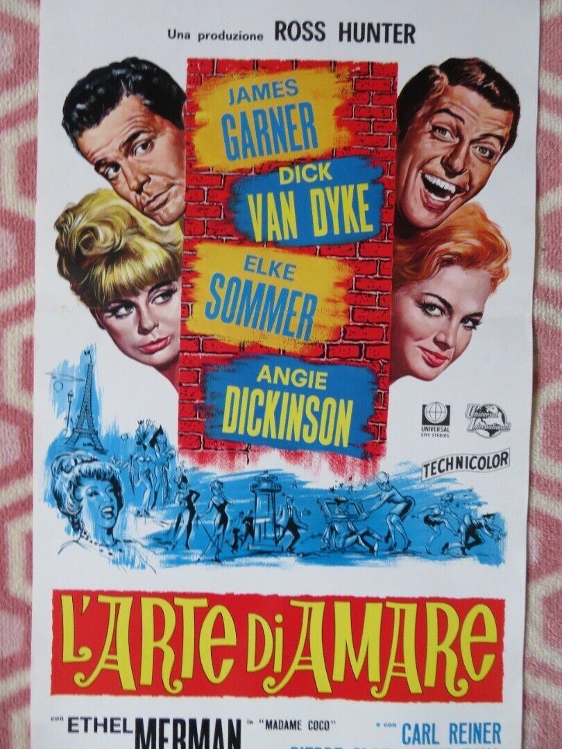 L'ARTE DI AMARE ITALIAN LOCANDINA (27.5"x13") POSTER DICK VAN DYK 1968 Movie posters