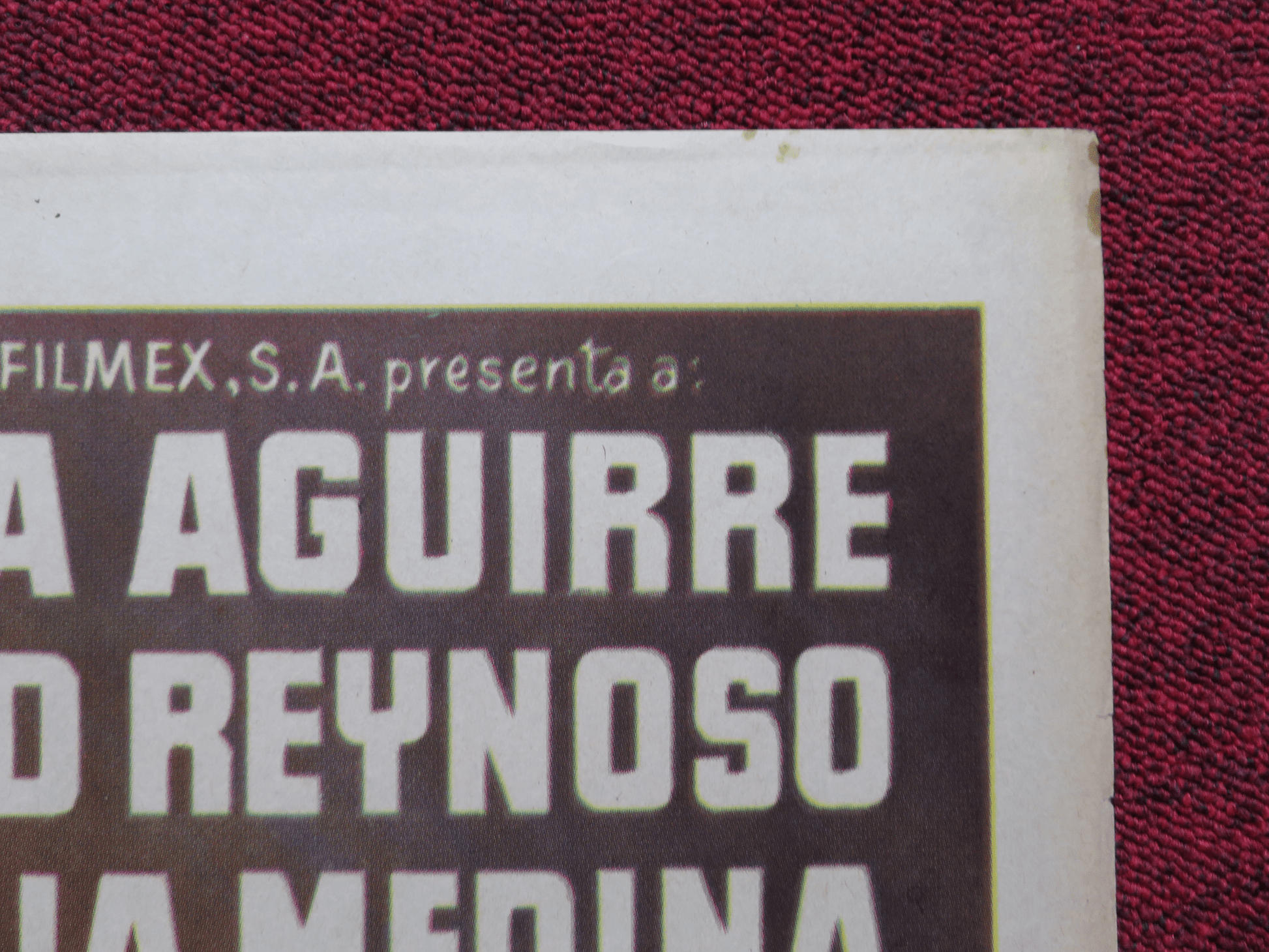 LAS FIGURAS DE ARENA FOLDED MEXICAN POSTER ELSA AGUIRRE DAVID REYNOSO 1970 Rendezvous Cinema Movie posters