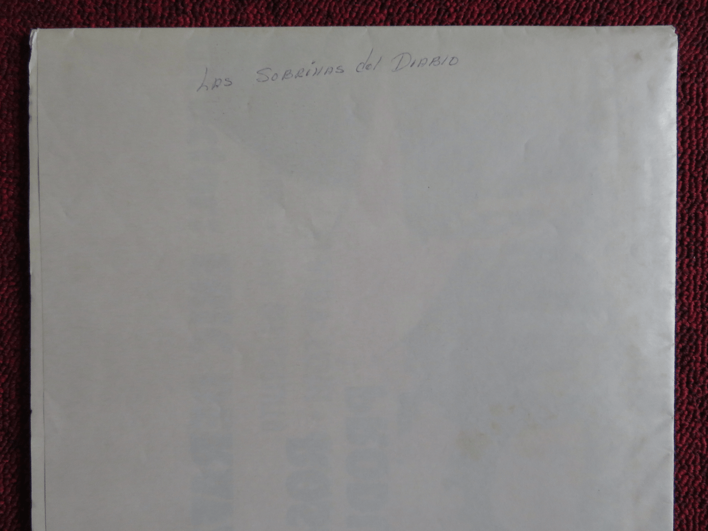 LAS SOBRINAS DEL DIABLO FOLDED MEXICAN POSTER ERIC DEL CASTILLO 1983 Rendezvous Cinema Movie posters