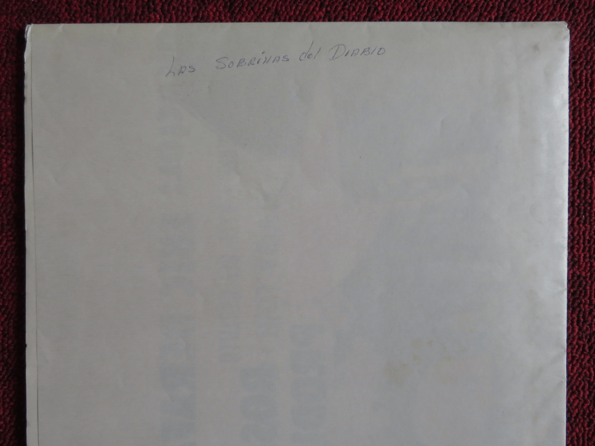 LAS SOBRINAS DEL DIABLO FOLDED MEXICAN POSTER ERIC DEL CASTILLO 1983 Rendezvous Cinema Movie posters