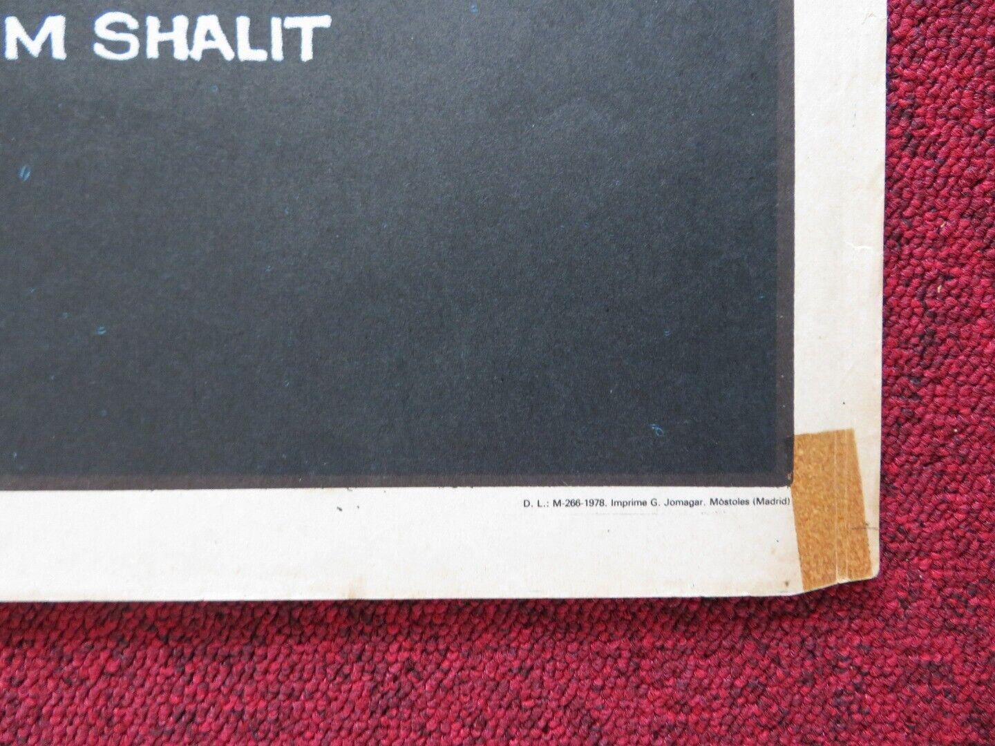 LAS ULTIMAS Y ALEGRES AVENTURAS DE UN RABBINO SPANISH ROLLED POSTER MIKE BURSTYN Movie posters