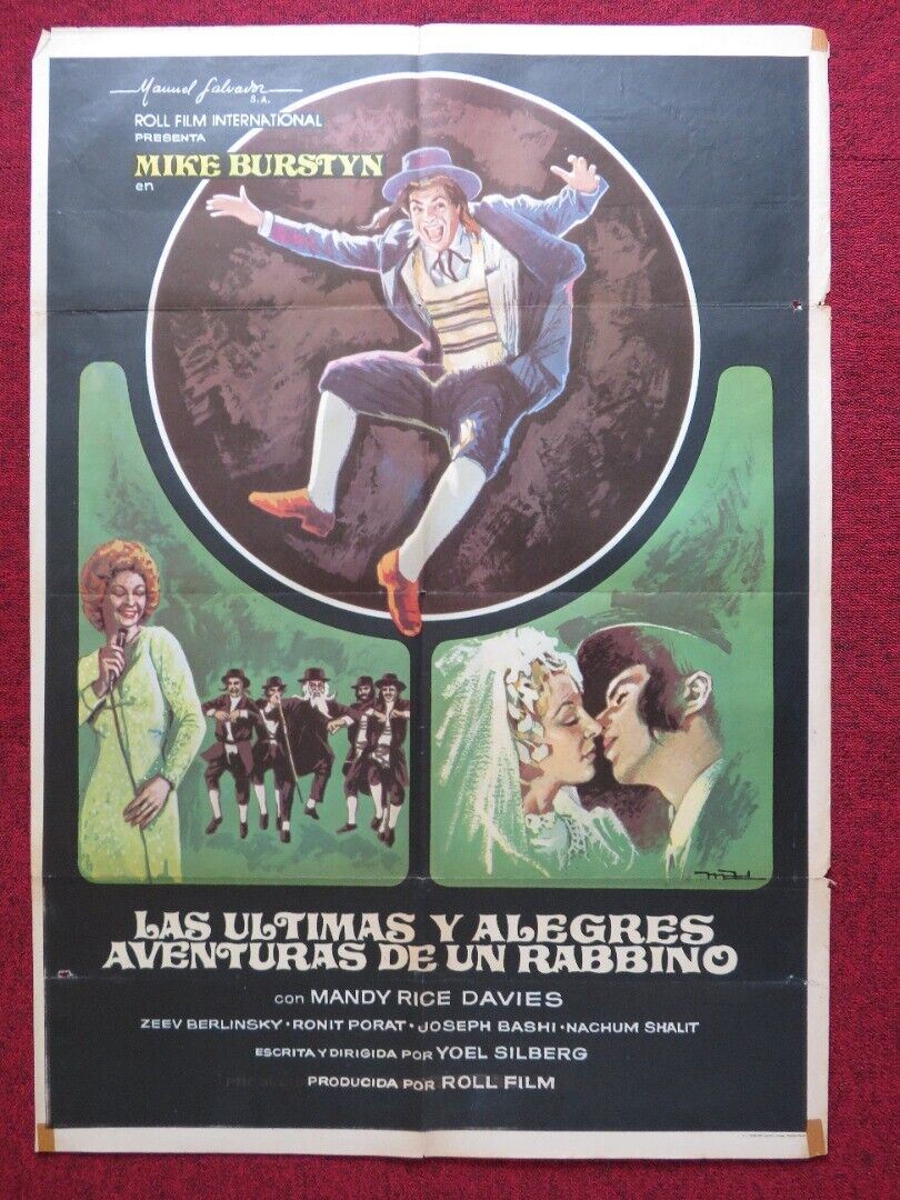 LAS ULTIMAS Y ALEGRES AVENTURAS DE UN RABBINO SPANISH ROLLED POSTER MIKE BURSTYN Movie posters