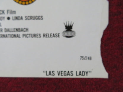 LAS VEGAS LADY FOLDED US ONE SHEET POSTER STELLA STEVENS STUART WHITMAN 1975 Rendezvous Cinema Movie posters