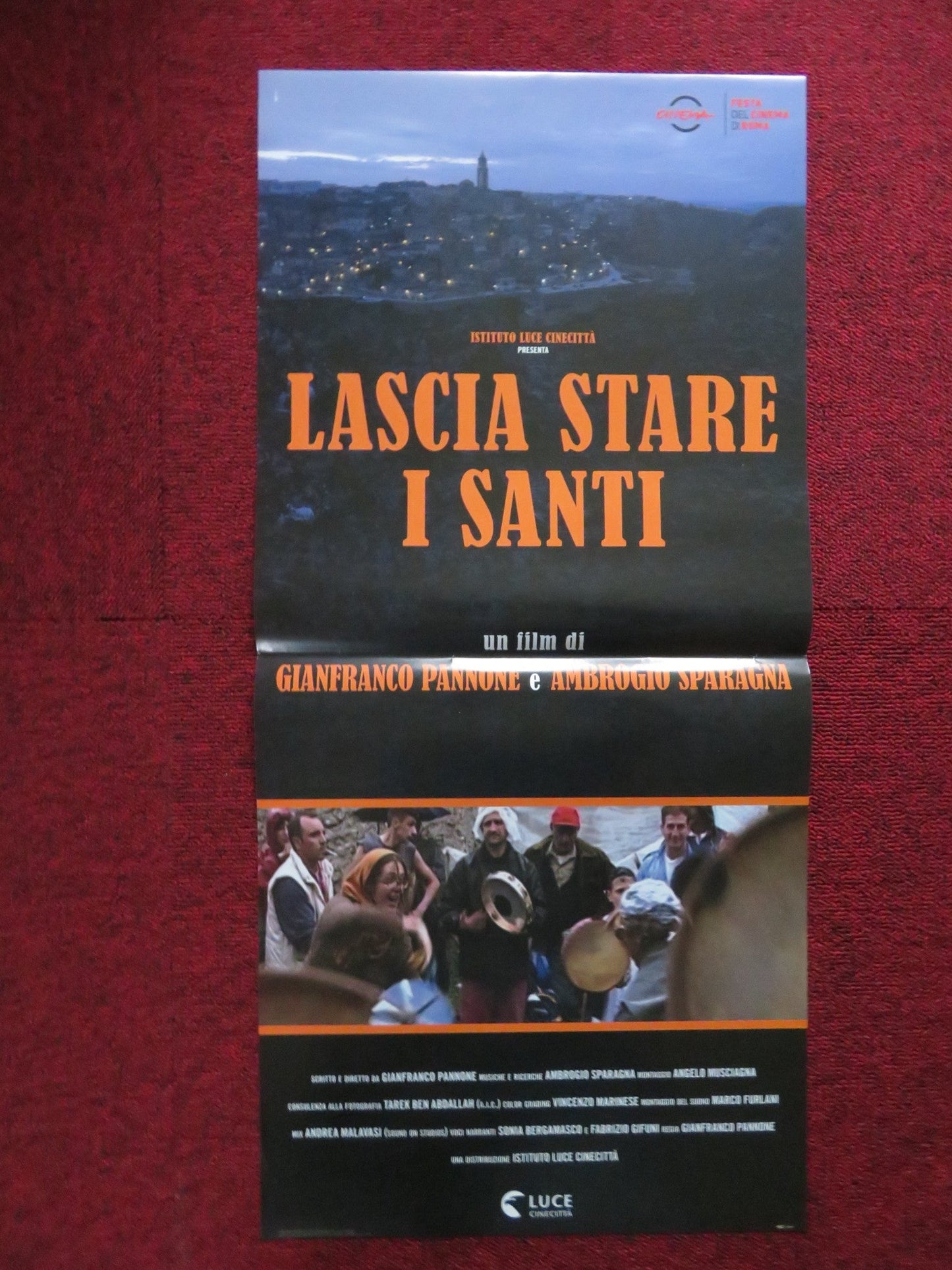 LASCIA STARE I SANTI ITALIAN LOCANDINA POSTER GIANFRANCO PANNONE 2017 Rendezvous Cinema Movie posters