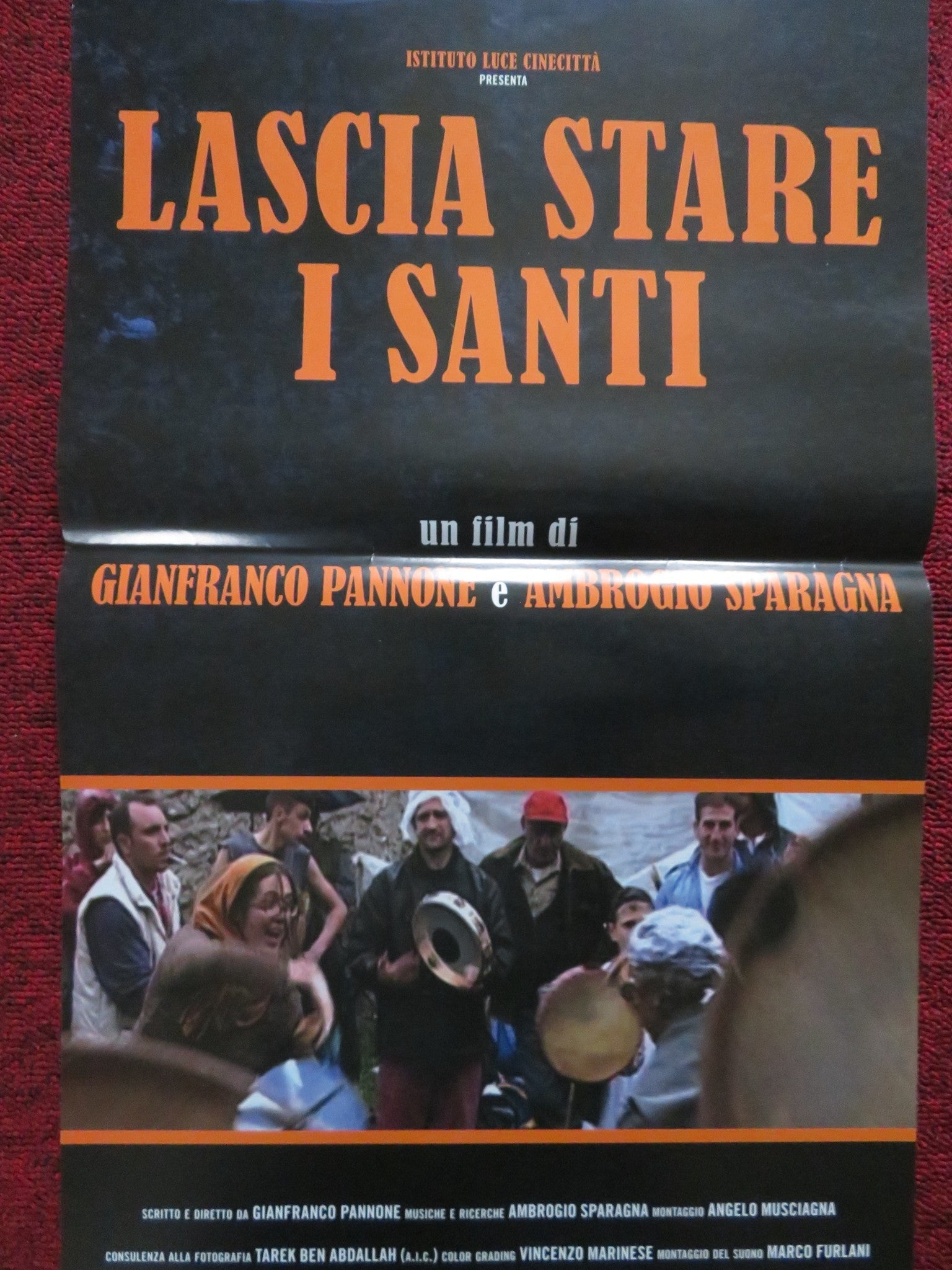LASCIA STARE I SANTI ITALIAN LOCANDINA POSTER GIANFRANCO PANNONE 2017 Rendezvous Cinema Movie posters