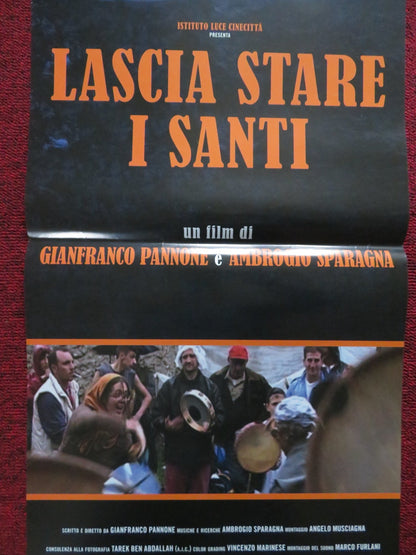 LASCIA STARE I SANTI ITALIAN LOCANDINA POSTER GIANFRANCO PANNONE 2017 Rendezvous Cinema Movie posters