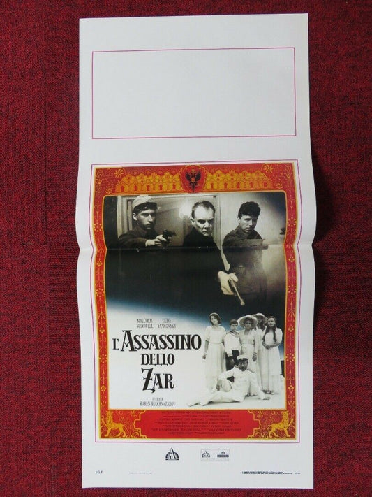 L'ASSASSINO DELLO ZAR ITALIAN LOCANDINA (27.5"x13") POSTER OLEG YANKOVSKY 1991 Movie posters