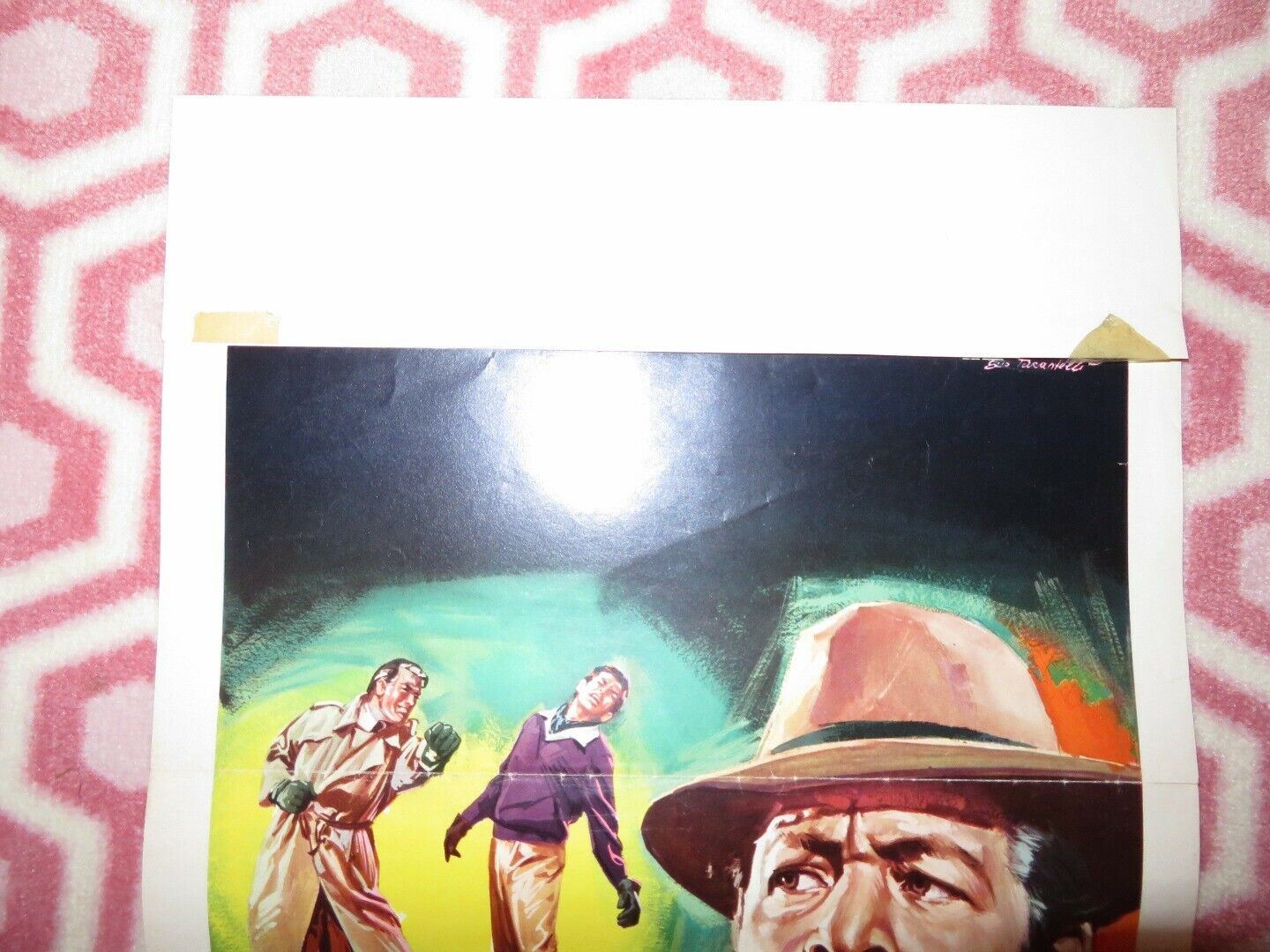 L'ASSASSINO E'TRA NOI SETTE ITALIAN LOCANDINA (24.5"x12.5") POSTER 1967 Movie posters