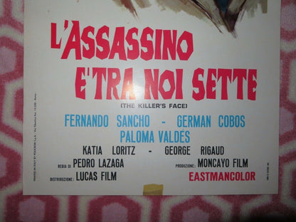 L'ASSASSINO E'TRA NOI SETTE ITALIAN LOCANDINA (24.5"x12.5") POSTER 1967 Movie posters