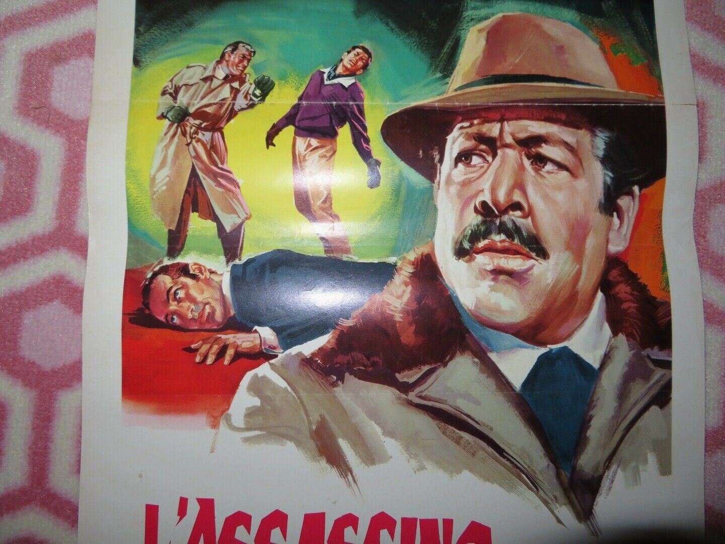 L'ASSASSINO E'TRA NOI SETTE ITALIAN LOCANDINA (24.5"x12.5") POSTER 1967 Movie posters