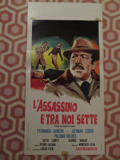 L'ASSASSINO E'TRA NOI SETTE ITALIAN LOCANDINA (24.5"x12.5") POSTER 1967 Movie posters
