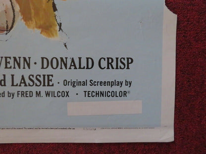 LASSIE IN HILLS OF HOME FOLDED US ONE SHEET POSTER EDMUND GWENN 1972 Movie posters