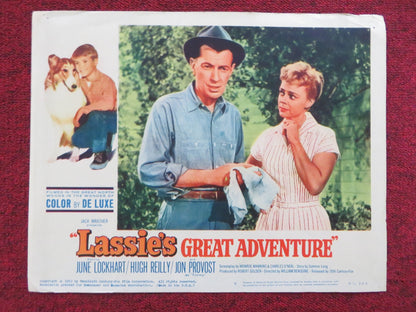 LASSIE'S GREAT ADVENTURE US LOBBY CARD FULL SET JUNE LOCKHART HUGH REILLY 1963 Rendezvous Cinema Movie posters