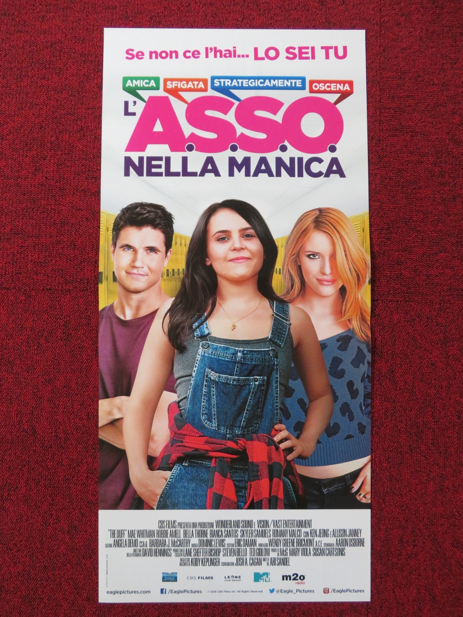 L'A.S.S.O. NELLA MANICA ITALIAN LOCANDINA POSTER MAE WHITMAN ROBBIE AMELL 2015 Rendezvous Cinema Movie posters