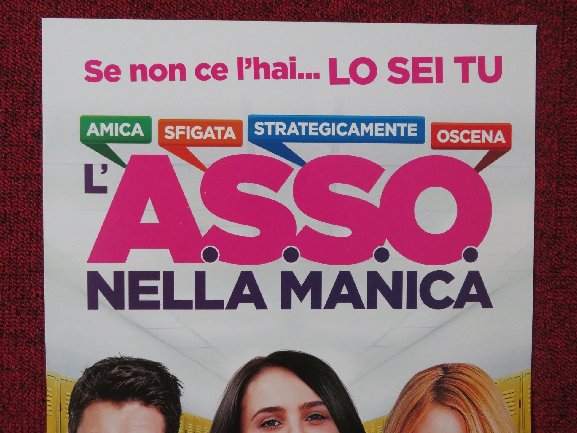 L'A.S.S.O. NELLA MANICA ITALIAN LOCANDINA POSTER MAE WHITMAN ROBBIE AMELL 2015 Rendezvous Cinema Movie posters