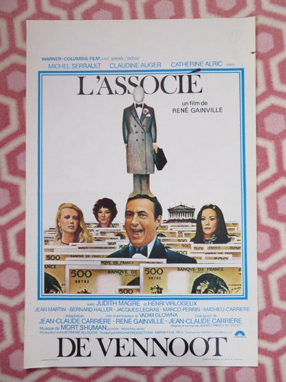 L'ASSOCIE BELGIUM (21.5"x 14.5") POSTER 1979 MICHEL SERRAULT CLAUDINE AUGER Movie posters