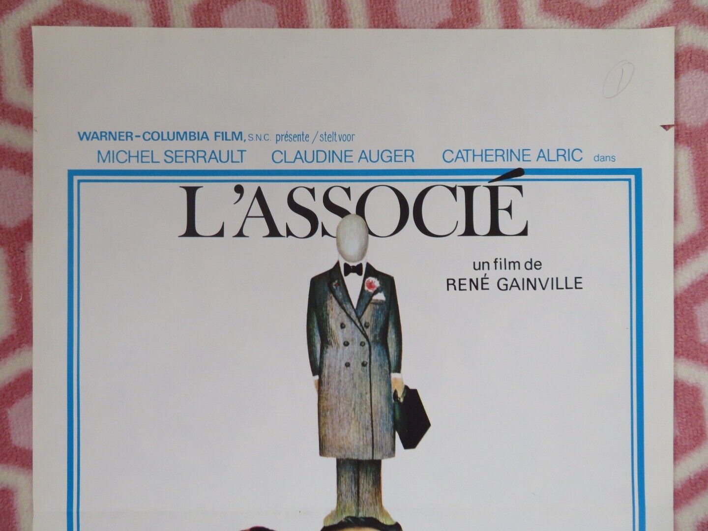 L'ASSOCIE BELGIUM (21.5"x 14.5") POSTER 1979 MICHEL SERRAULT CLAUDINE AUGER Movie posters
