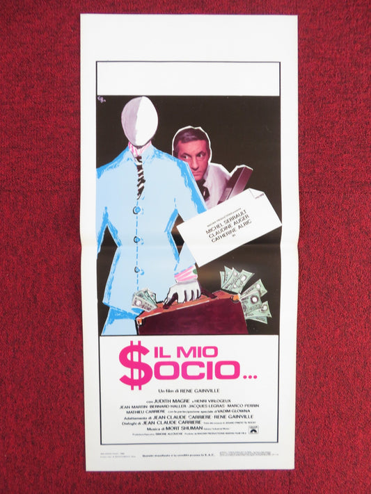 L'ASSOCIE ITALIAN LOCANDINA POSTER MICHEL SERRAULT CLAUDINE AUGER 1980 Rendezvous Cinema Movie posters
