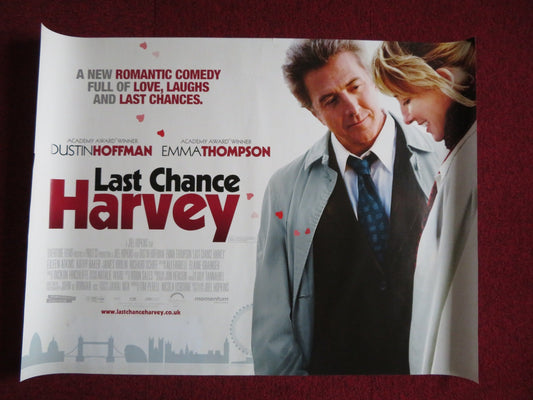 LAST CHANCE HARVEY UK QUAD (30"x 40") ROLLED POSTER DUSTIN HOFFMAN 2009 Rendezvous Cinema Movie posters