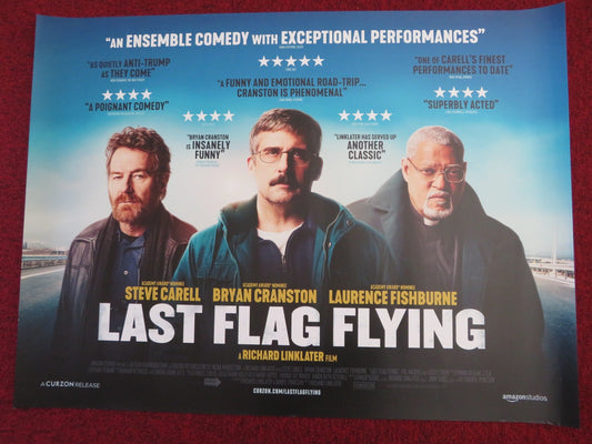 LAST FLAG FLYING UK QUAD (30"x 40") ROLLED POSTER STEVE CARELL B. CRANSTON 2017 Rendezvous Cinema Movie posters