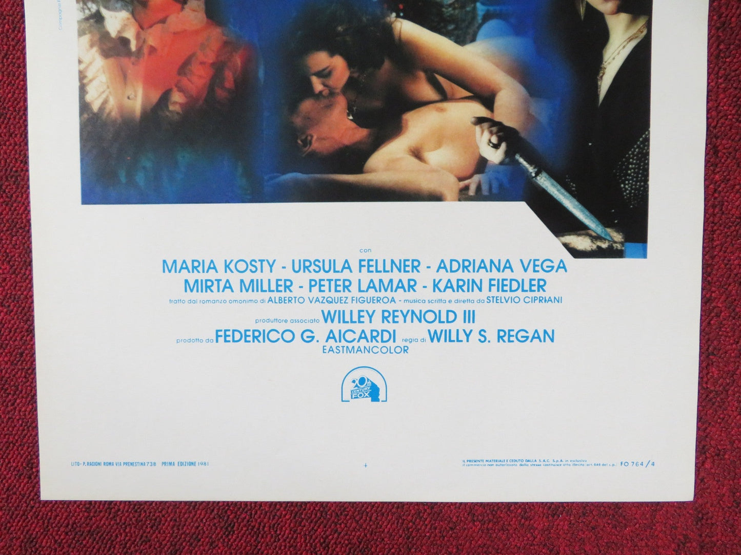 LAST HAREM ITALIAN LOCANDINA POSTER CORINNE CLERY GEORGE LAZENBY 1981 Rendezvous Cinema Movie posters