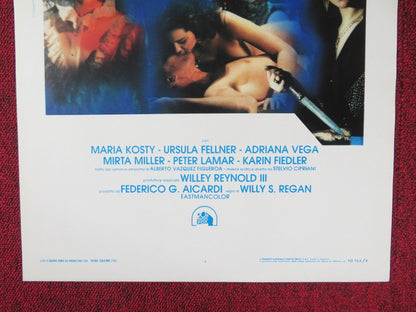 LAST HAREM ITALIAN LOCANDINA POSTER CORINNE CLERY GEORGE LAZENBY 1981 Rendezvous Cinema Movie posters