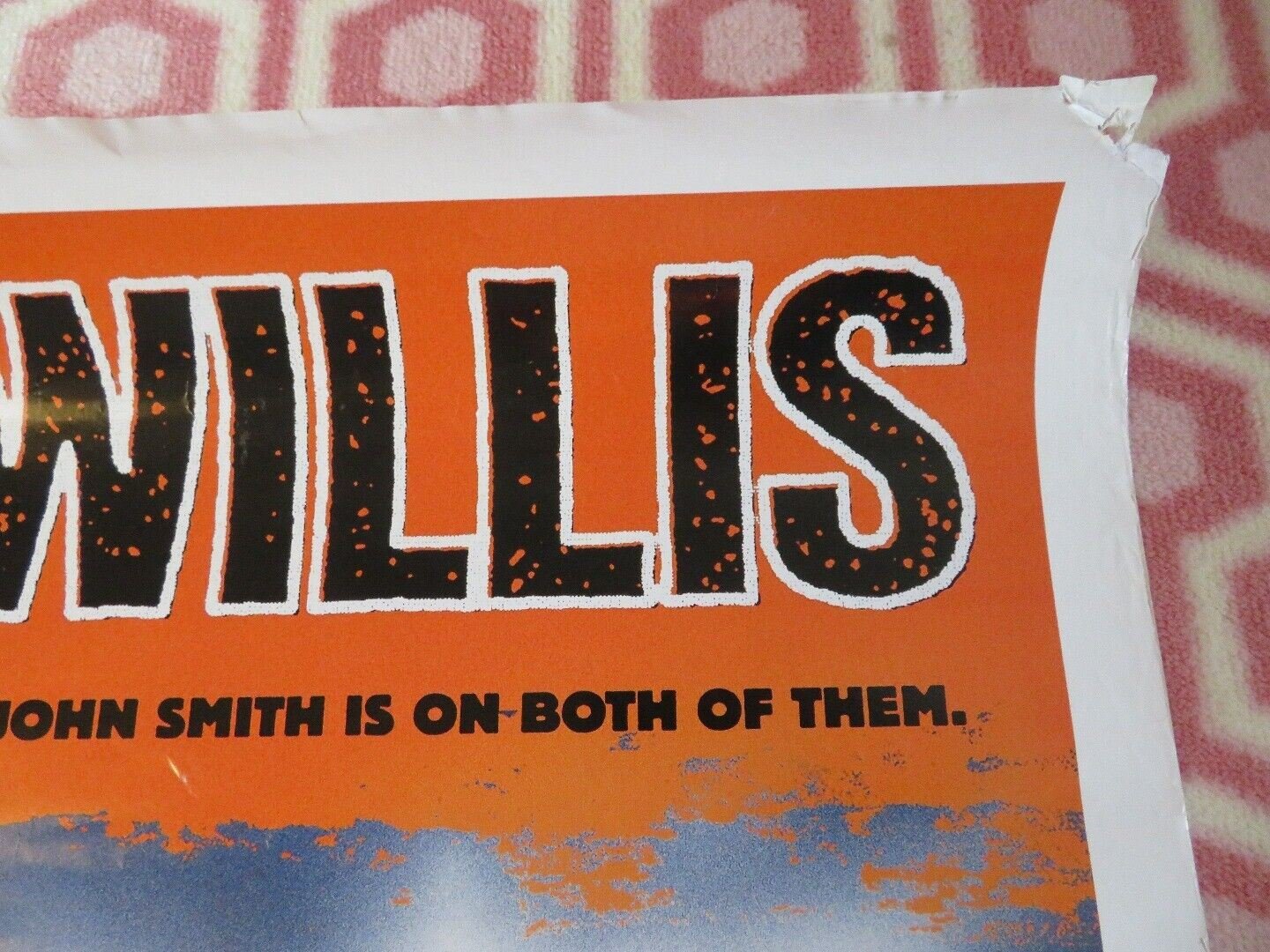 LAST MAN STANDING US ONE SHEET ROLLED POSTER BRUCE WILLIS 1996 Movie posters