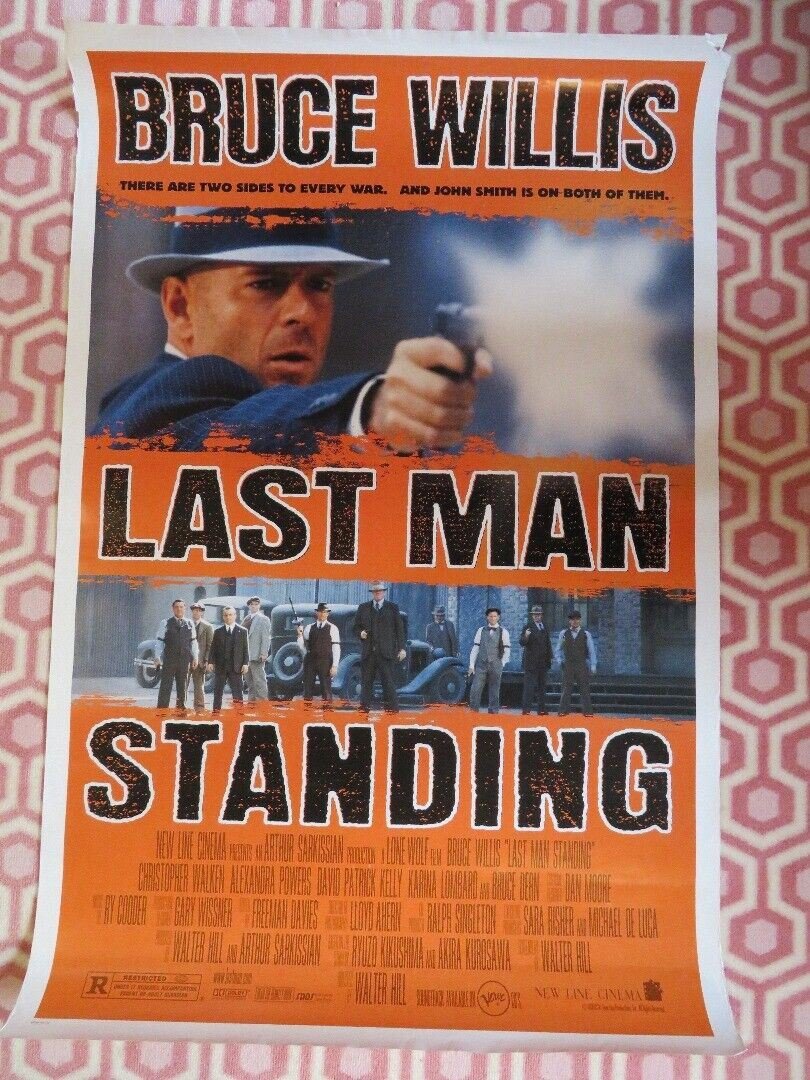 LAST MAN STANDING US ONE SHEET ROLLED POSTER BRUCE WILLIS 1996 Movie posters