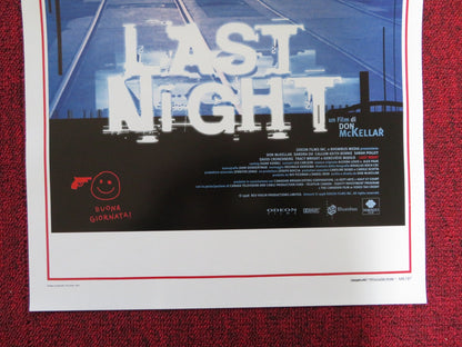 LAST NIGHT ITALIAN LOCANDINA POSTER DON MCKELLAR SANDRA OH 1998 Rendezvous Cinema Movie posters