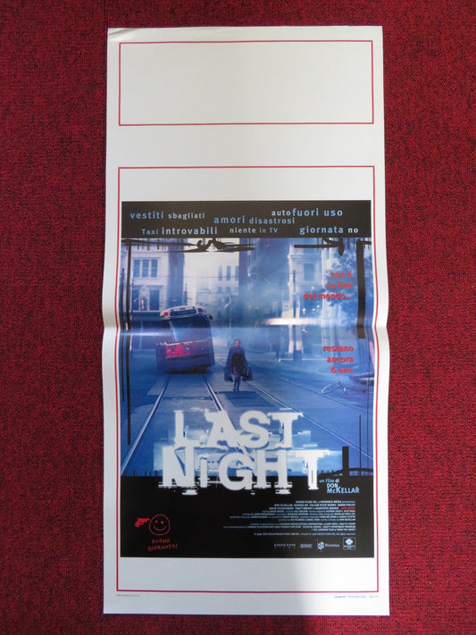 LAST NIGHT ITALIAN LOCANDINA POSTER DON MCKELLAR SANDRA OH 1998 Rendezvous Cinema Movie posters