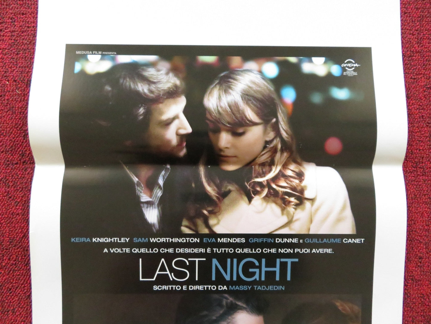 LAST NIGHT ITALIAN LOCANDINA POSTER KEIRA KNIGHTLEY SAM WORTHINGTON 2010 Rendezvous Cinema Movie posters