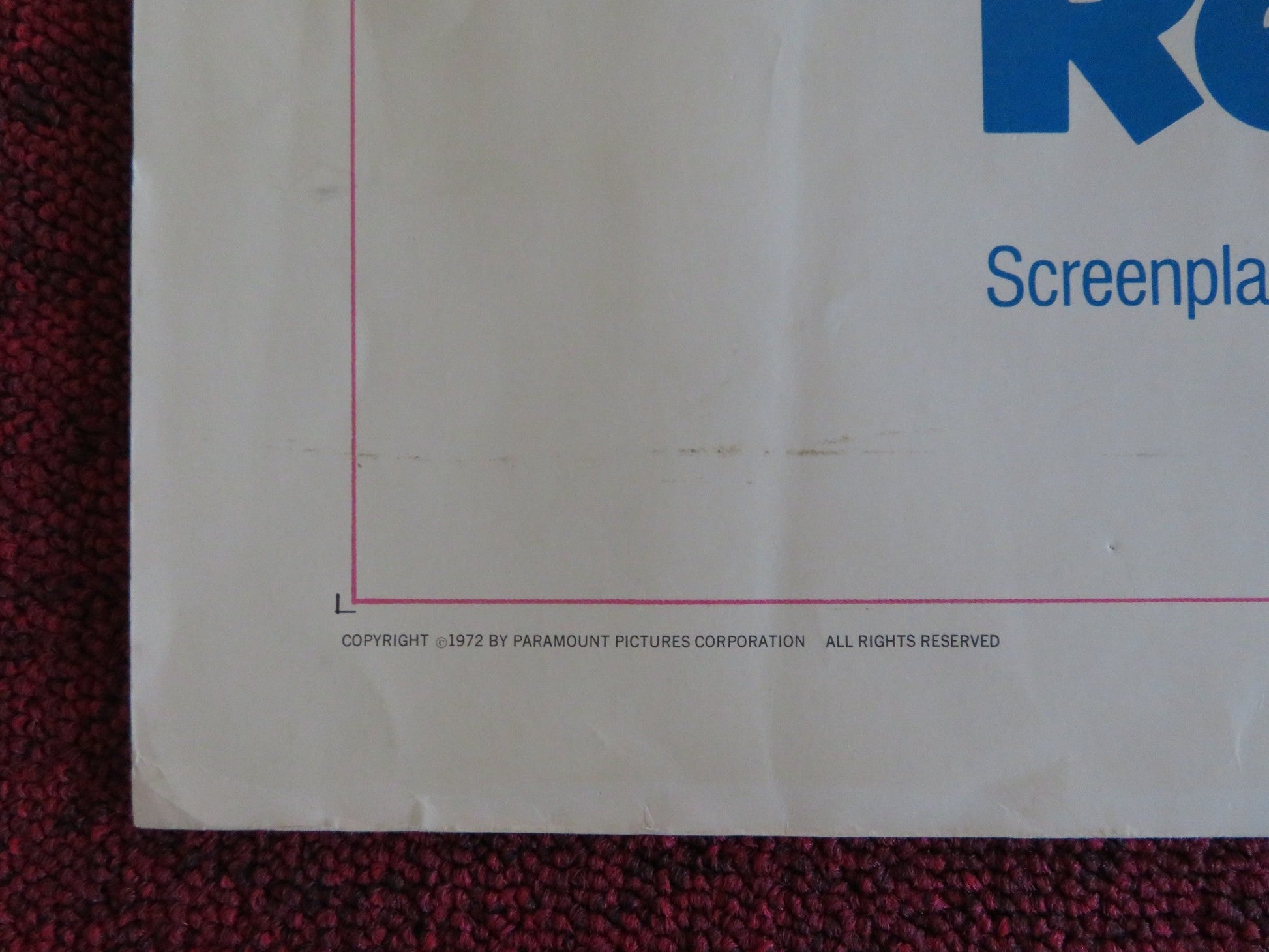 LAST OF THE RED HOT LOVERS US HALF SHEET (22"x 28") POSTER ALAN ARKIN 1972 Rendezvous Cinema Movie posters