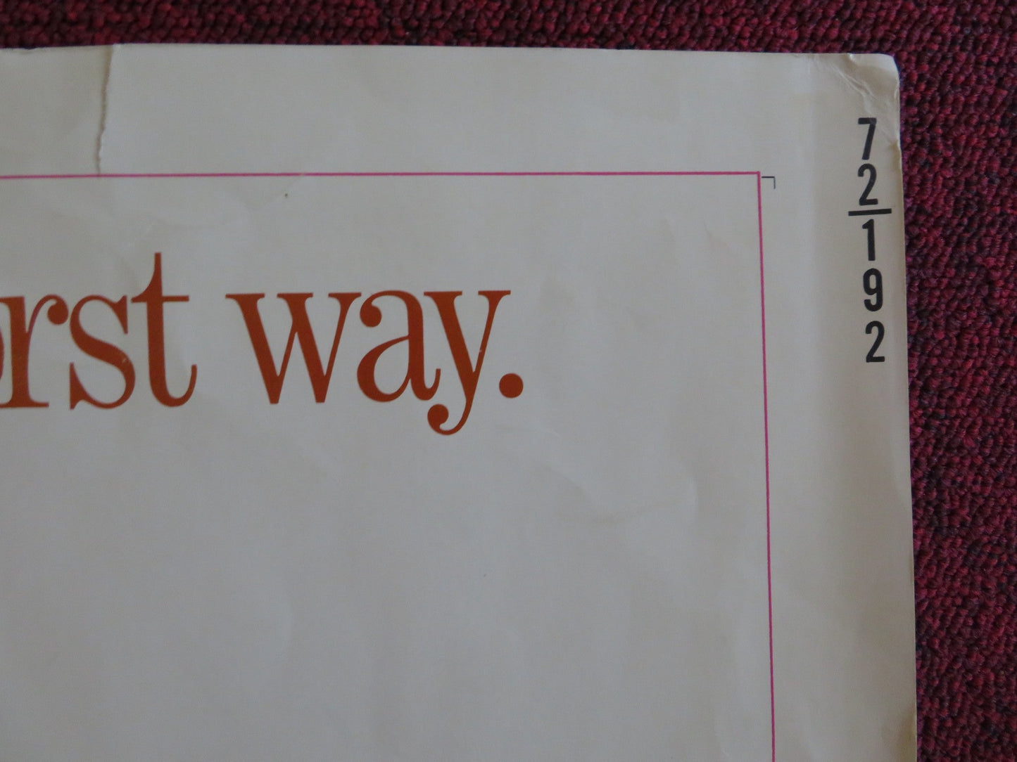 LAST OF THE RED HOT LOVERS US HALF SHEET (22"x 28") POSTER ALAN ARKIN 1972 Rendezvous Cinema Movie posters