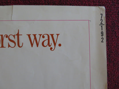 LAST OF THE RED HOT LOVERS US HALF SHEET (22"x 28") POSTER ALAN ARKIN 1972 Rendezvous Cinema Movie posters