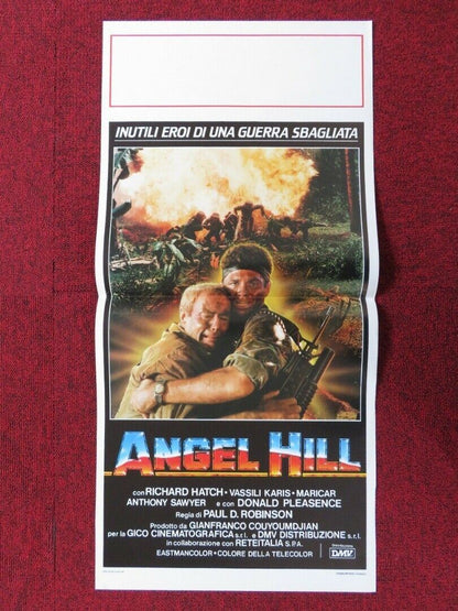 LAST PLATOON ITALIAN LOCANDINA (27.5"x13") POSTER RICHARD HATCH 1988 - Rendezvous Cinema