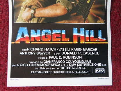 LAST PLATOON ITALIAN LOCANDINA (27.5"x13") POSTER RICHARD HATCH 1988 - Rendezvous Cinema