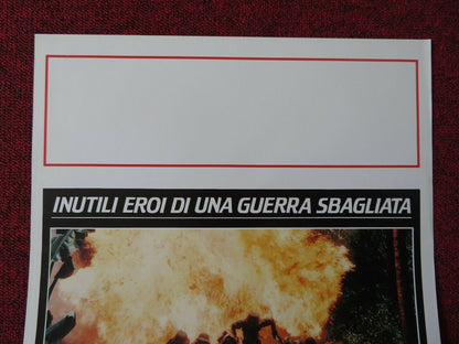 LAST PLATOON ITALIAN LOCANDINA (27.5"x13") POSTER RICHARD HATCH 1988 - Rendezvous Cinema